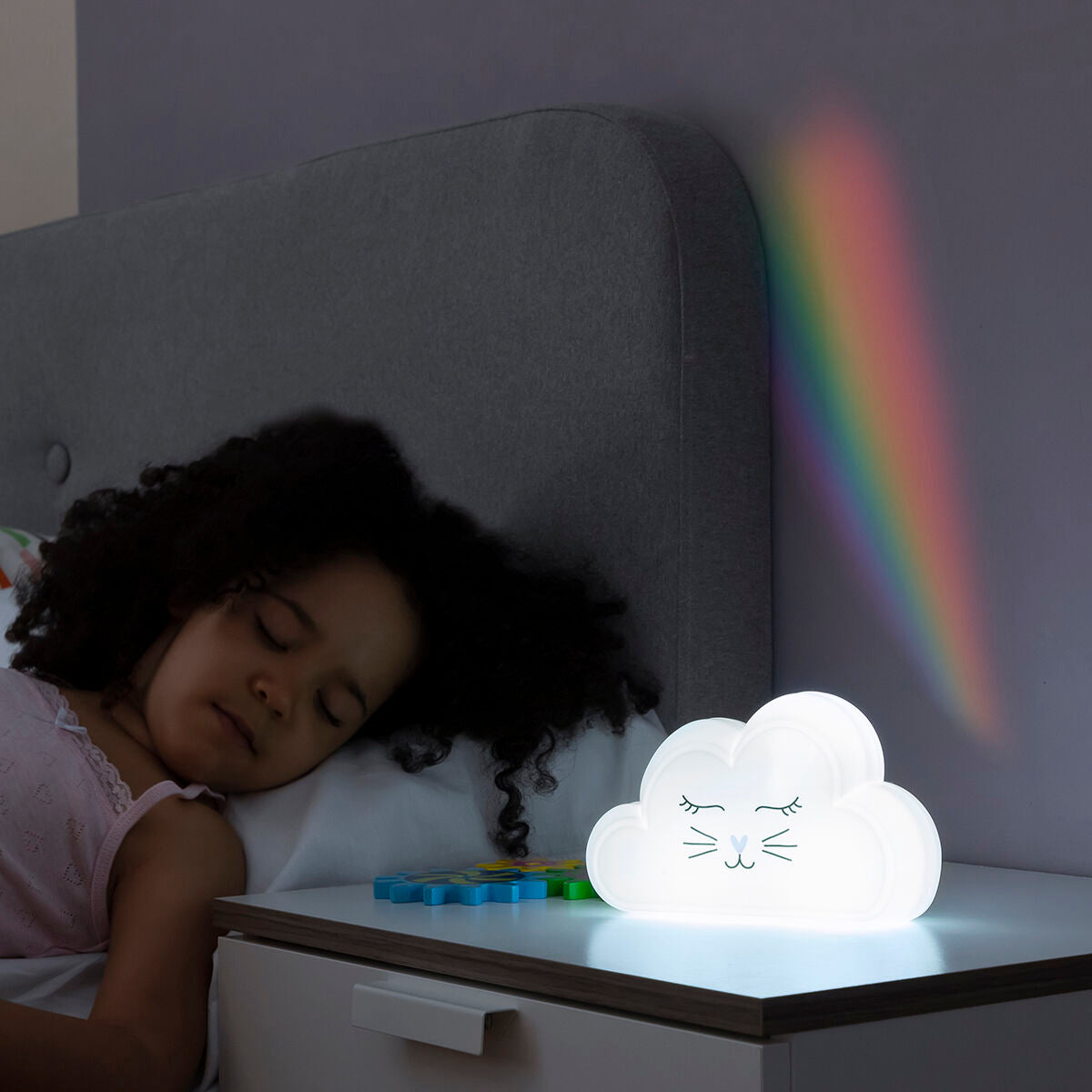 Lamp met regenboogprojector en stickers Claibow InnovaGoods