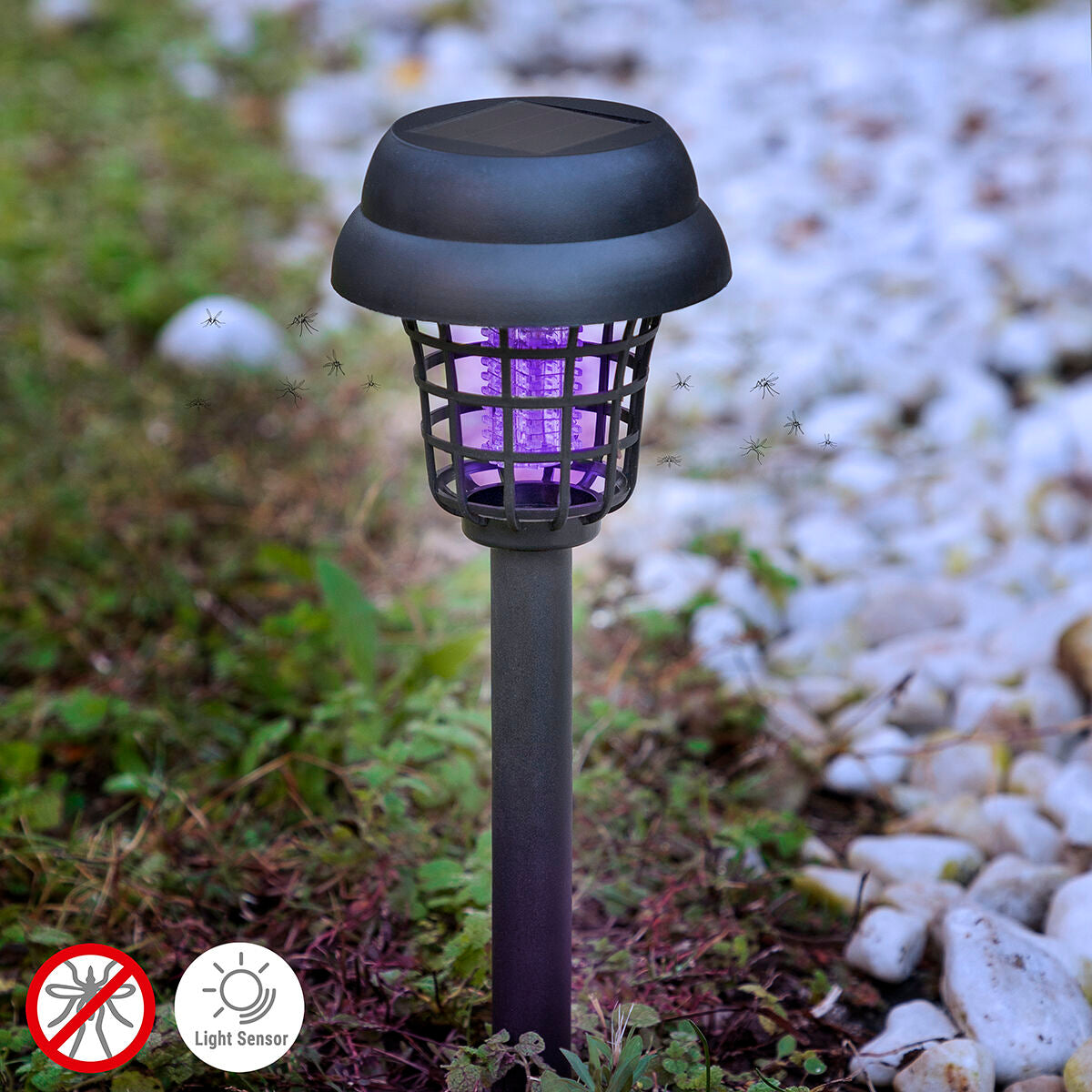 Standing mosquito solar garden lamp