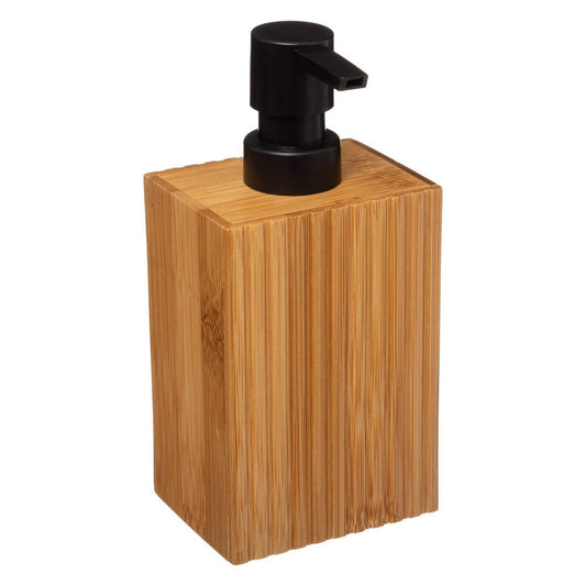 Soap dispenser bamboo natural look