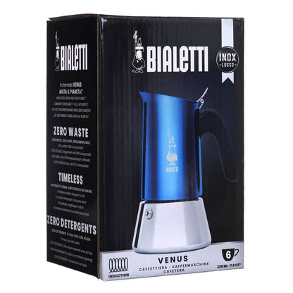 Italian coffee pot Bialetti blue
