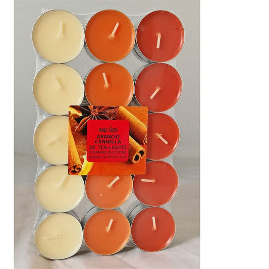Scented candles orange cinnamon