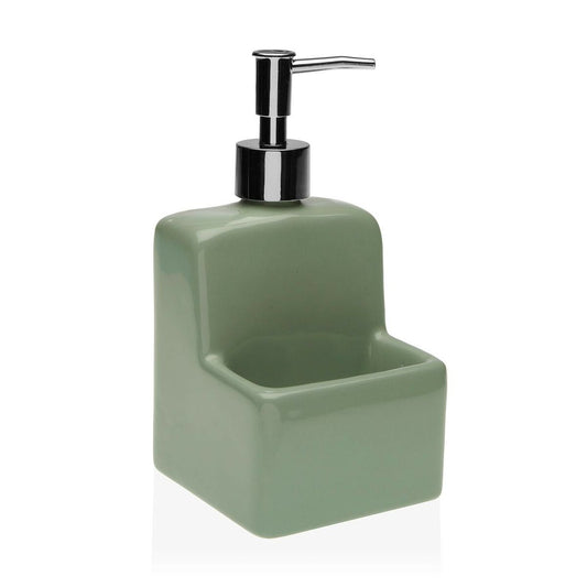 Soap dispenser grey / green dolomite with tub