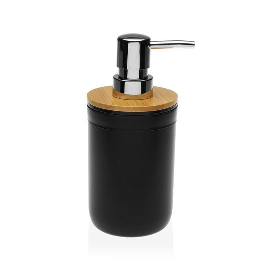 Soap dispenser black & wood