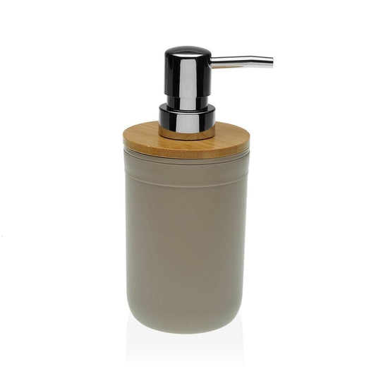 Soap dispenser beige & wood