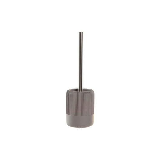 Toilet brush grey cement with stainless steel