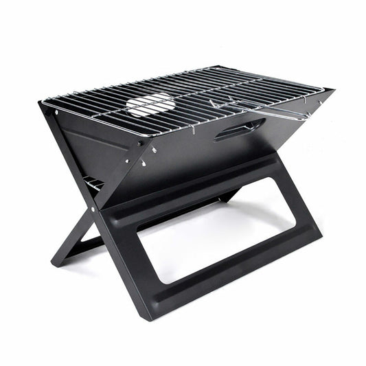 Folding barbecue for use with charcoal