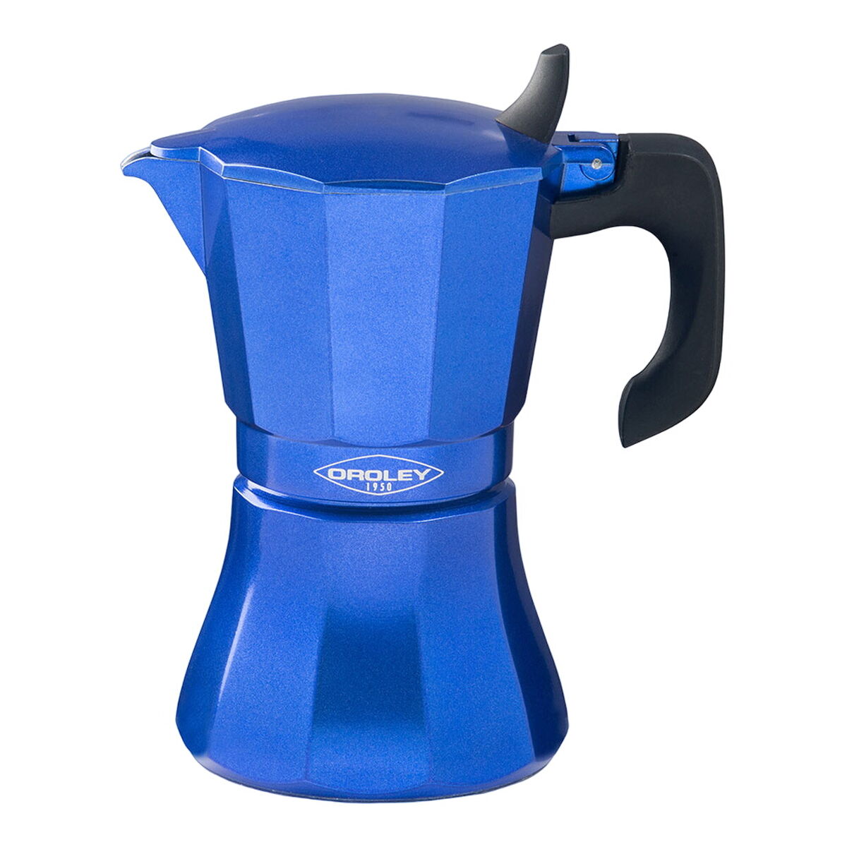 Italian coffee pot Oroley blue