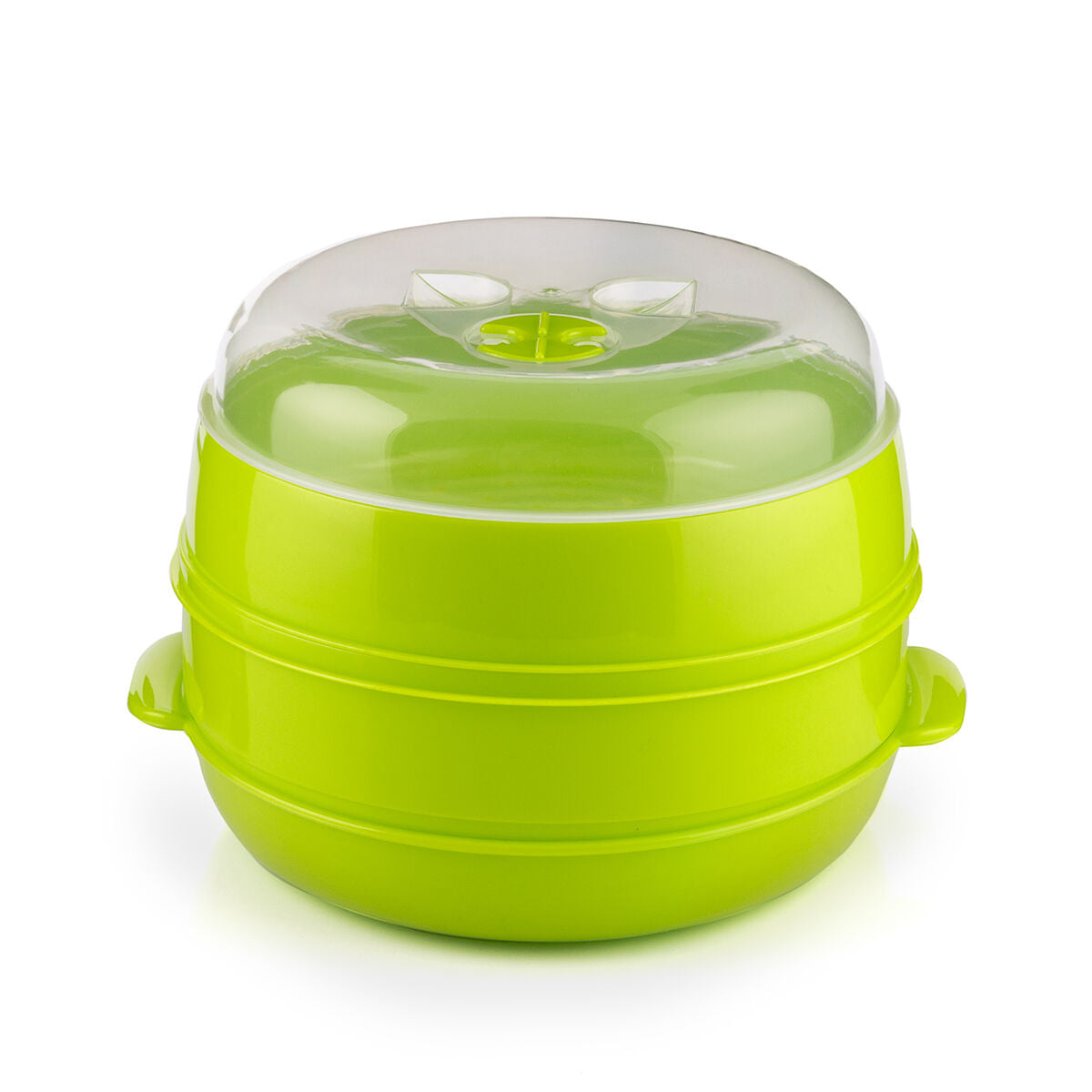 Microwave double vegetable steamer