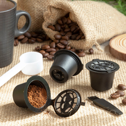 Set of 3 reusable coffee capsules (Nespresso)